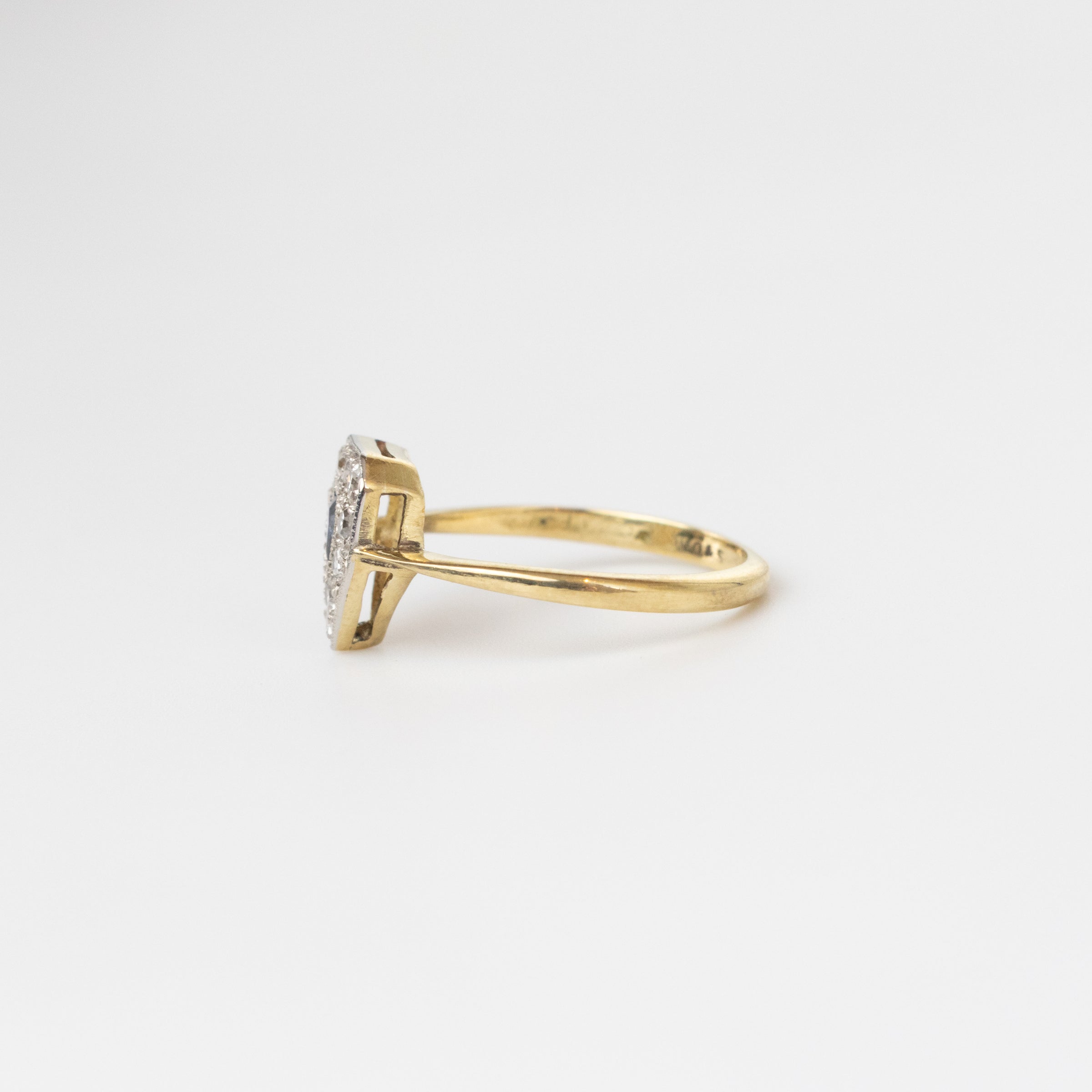 Art Deco Sapphire And Diamond Ring