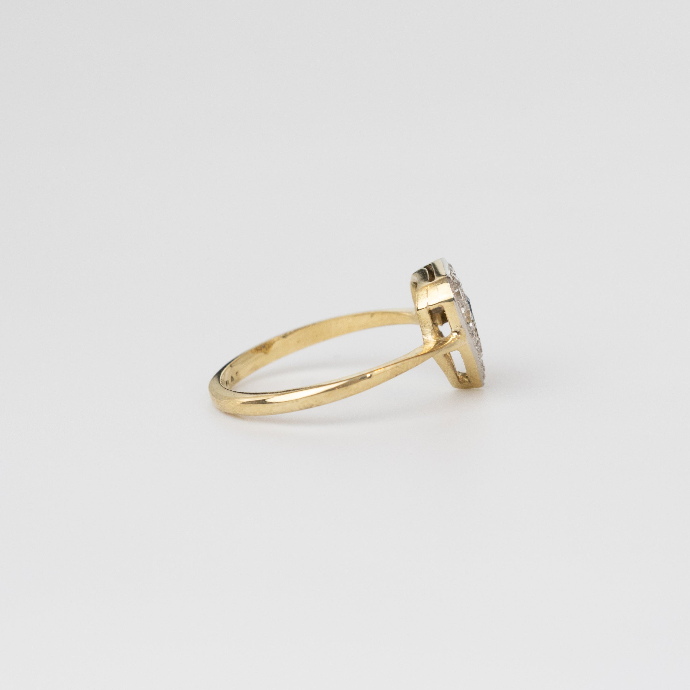 Art Deco Sapphire And Diamond Ring