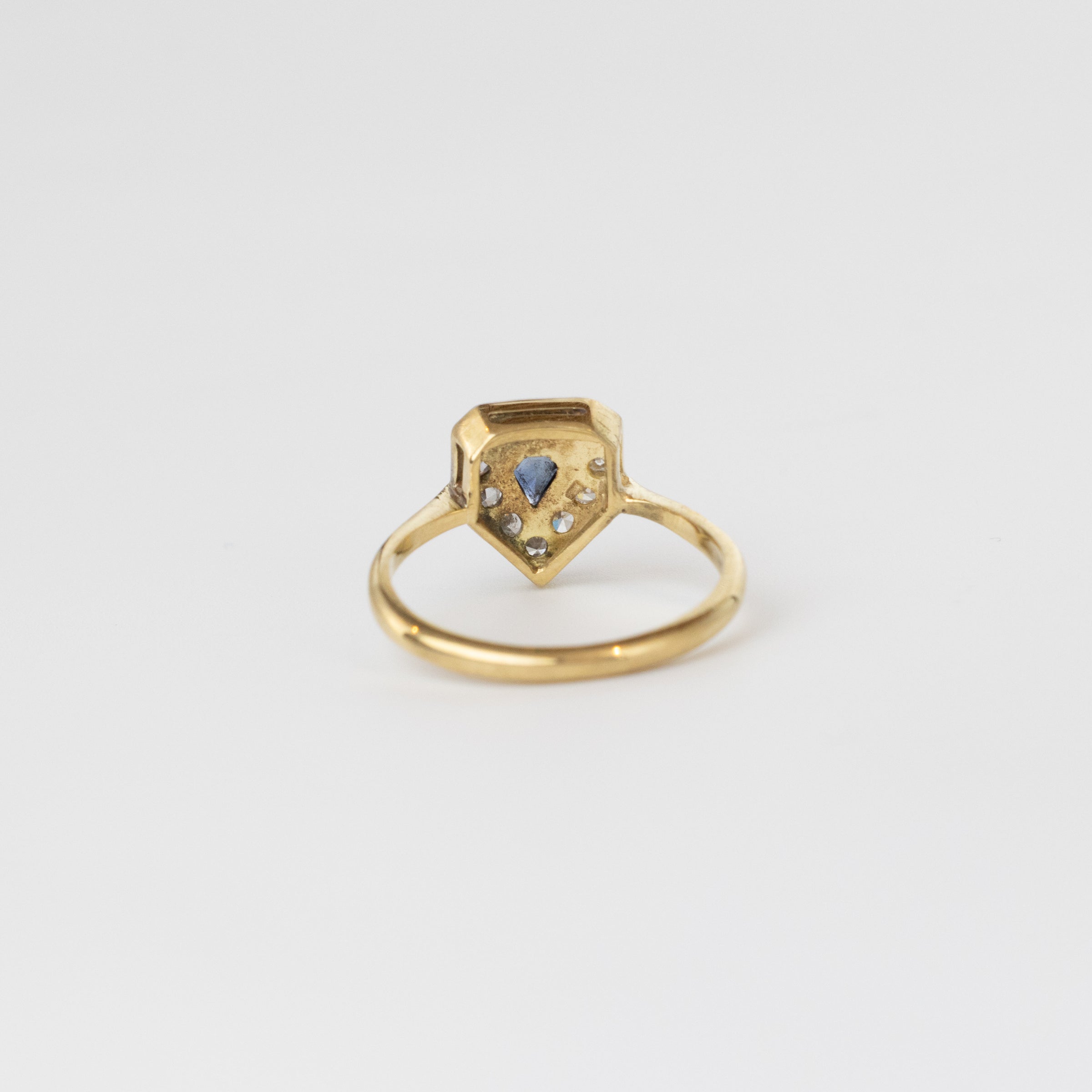 Art Deco Sapphire And Diamond Ring