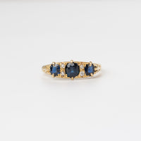 Vintage Sapphire And Diamond Ring