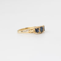 Vintage Sapphire And Diamond Ring