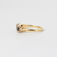 Vintage Sapphire And Diamond Ring