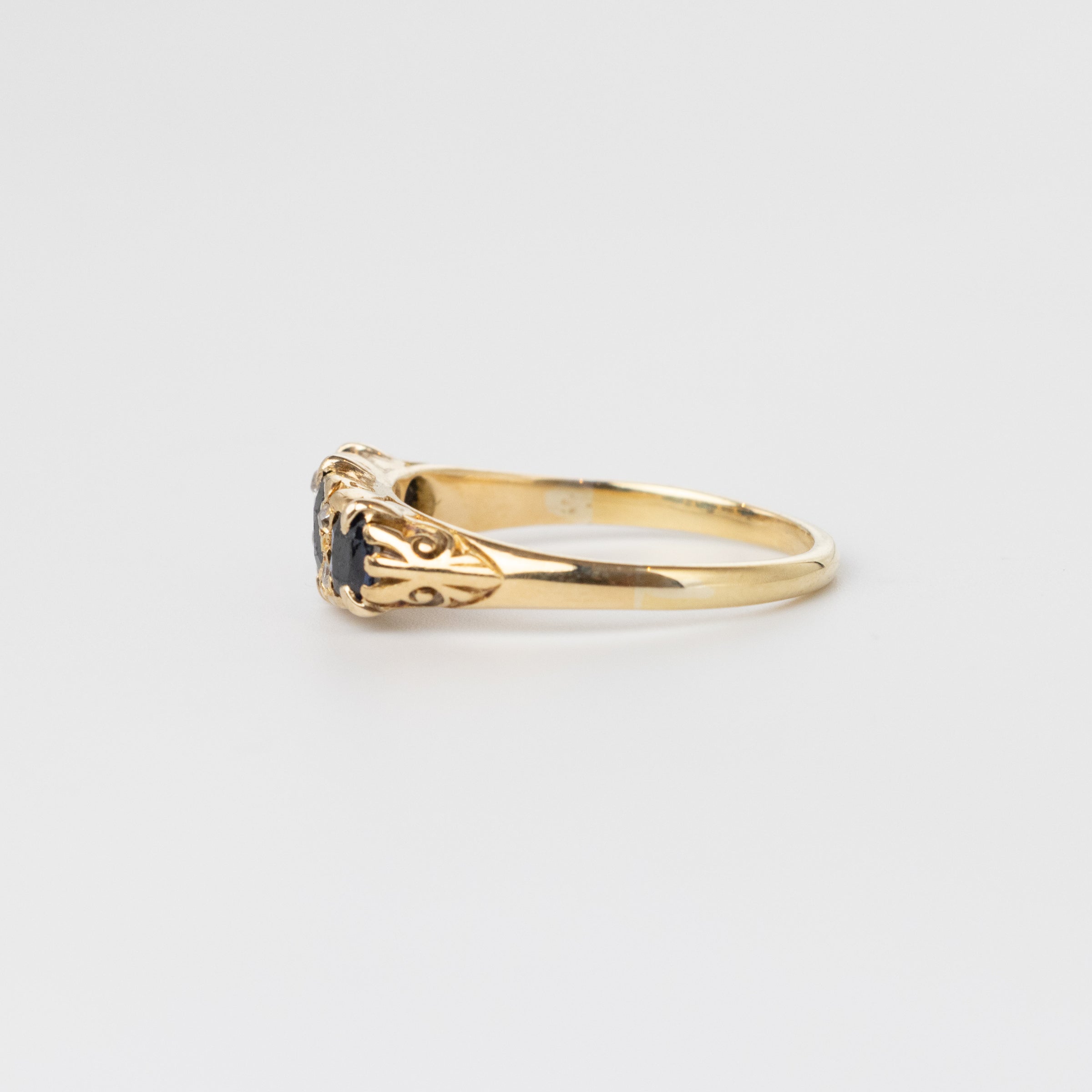 Vintage Sapphire And Diamond Ring