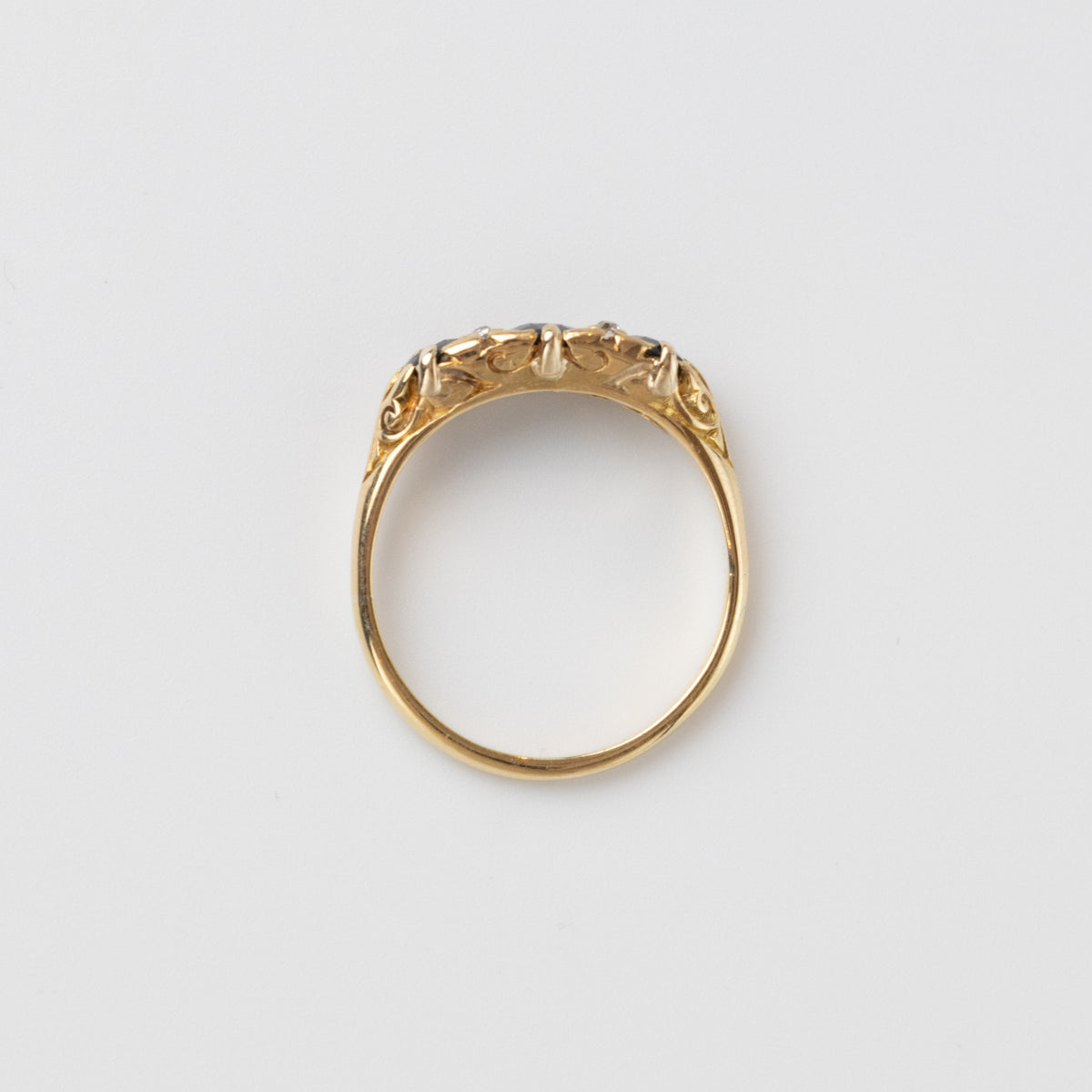 Vintage Sapphire And Diamond Ring