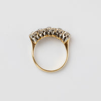 Mine-Cut Diamond Engagement Ring