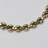 Stunning 18K Yellow Gold Emerald & Diamond Necklace
