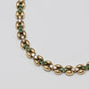 Stunning 18K Yellow Gold Emerald & Diamond Necklace