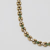 Stunning 18K Yellow Gold Emerald & Diamond Necklace