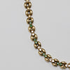 Stunning 18K Yellow Gold Emerald & Diamond Necklace