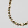 Stunning 18K Yellow Gold Emerald & Diamond Necklace