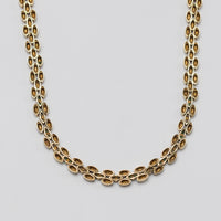 Stunning 18K Yellow Gold Emerald & Diamond Necklace