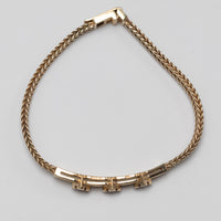 Gorgeous 9K Ruby Foxtail Chain Bracelet
