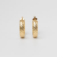 Gold Chunky Hoop Earrings