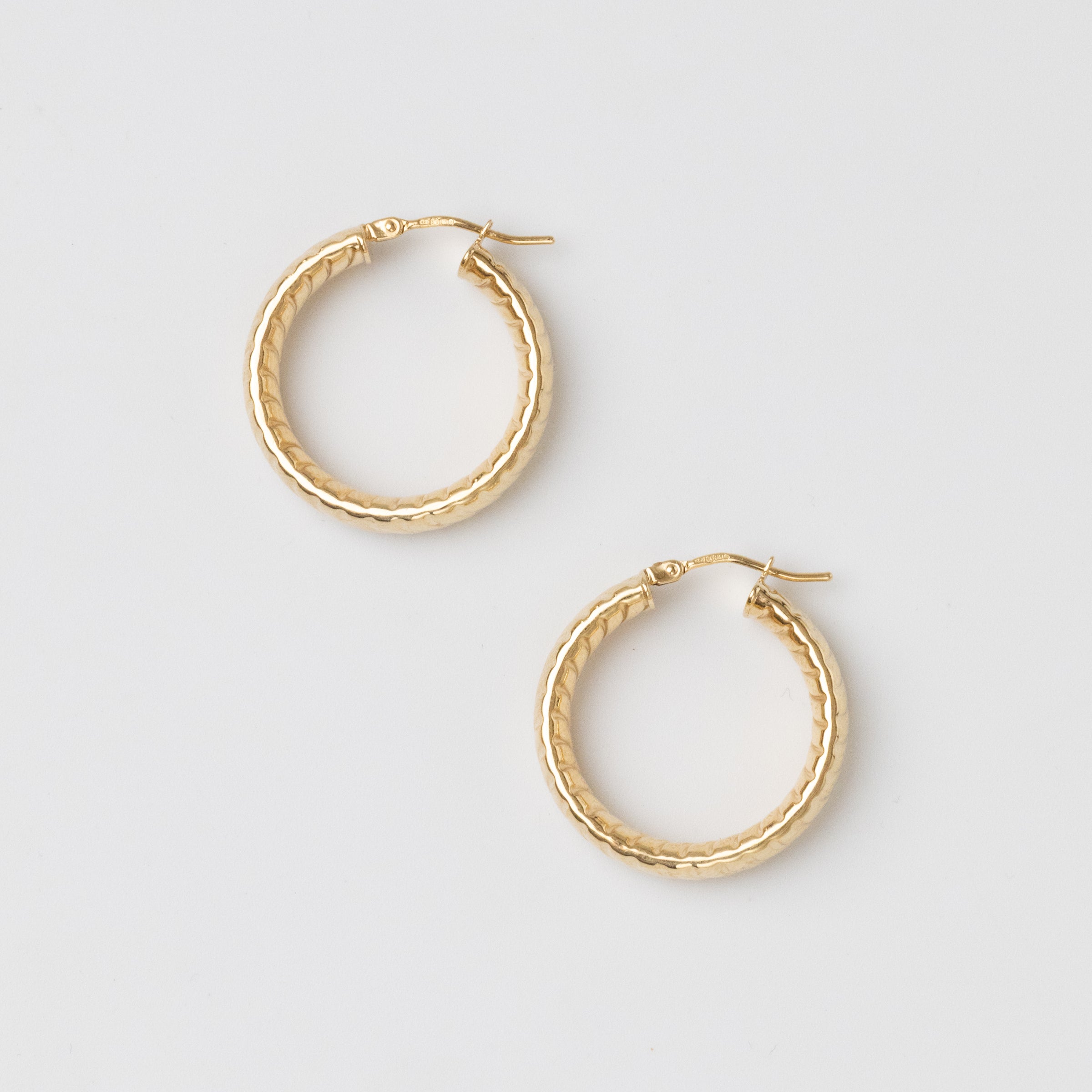 Gold Chunky Hoop Earrings