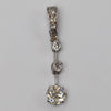vintage diamond old cut pendant 