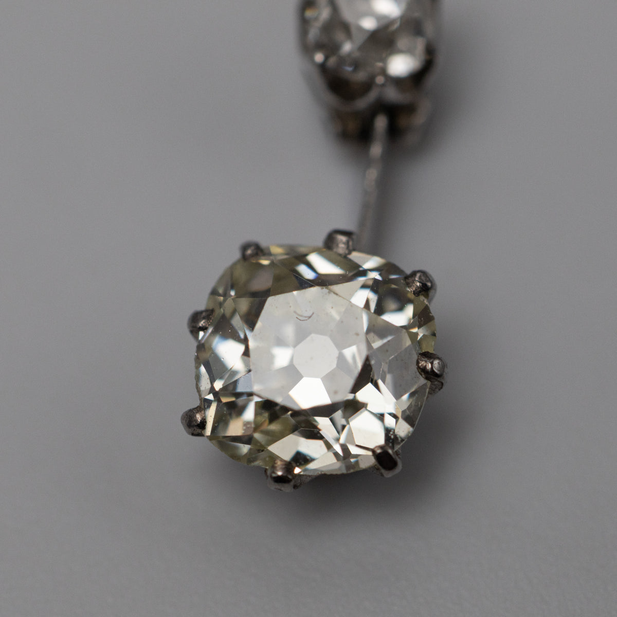 vintage diamond pendant front close 2