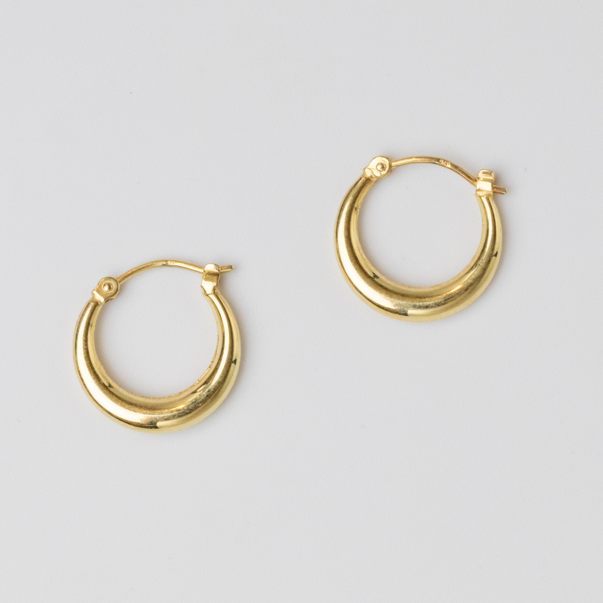 Classic Plain Hoop Earrings