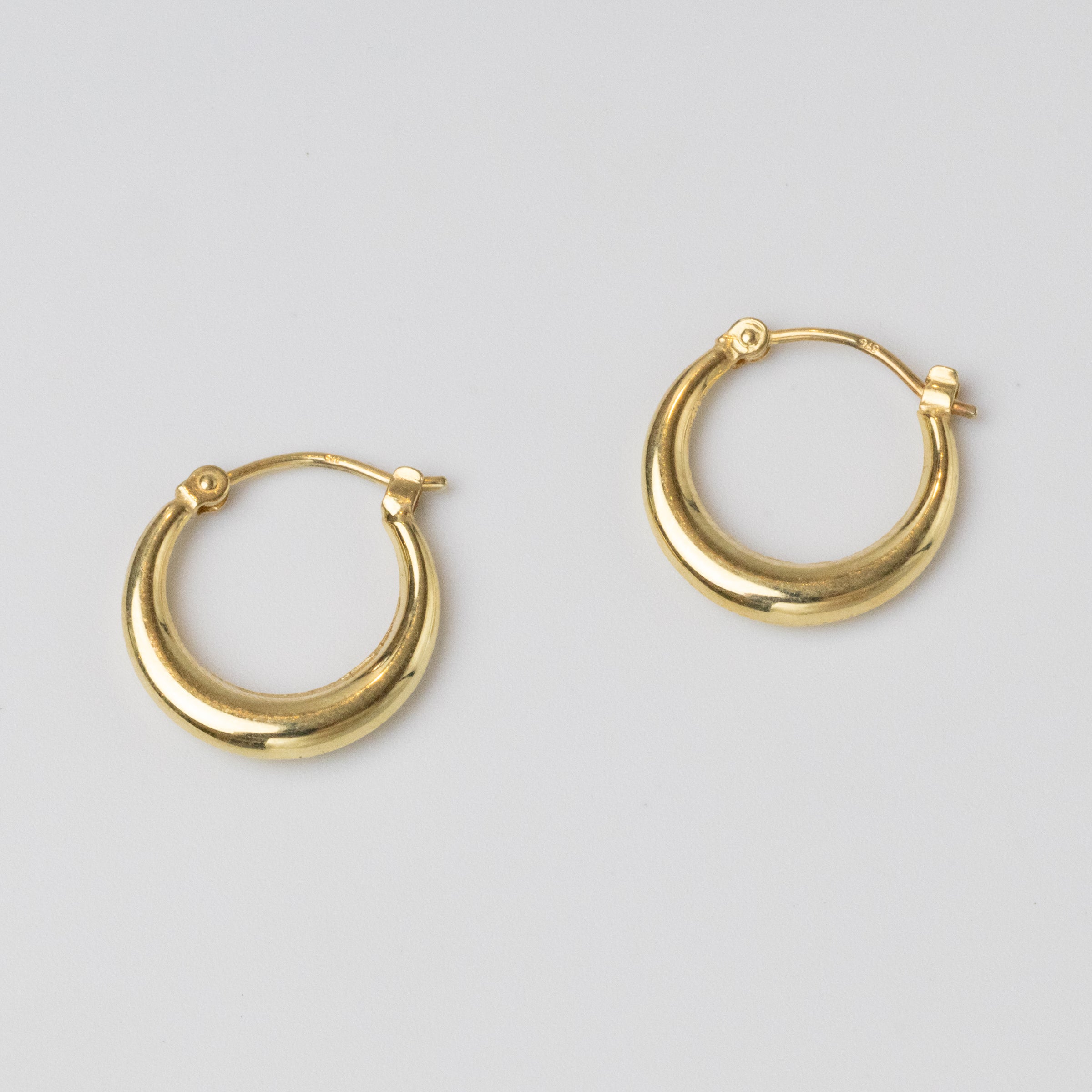 Classic Plain Hoop Earrings