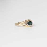 Teal Tourmaline Ring