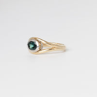 Teal Tourmaline Ring
