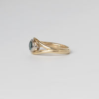 Teal Tourmaline Ring