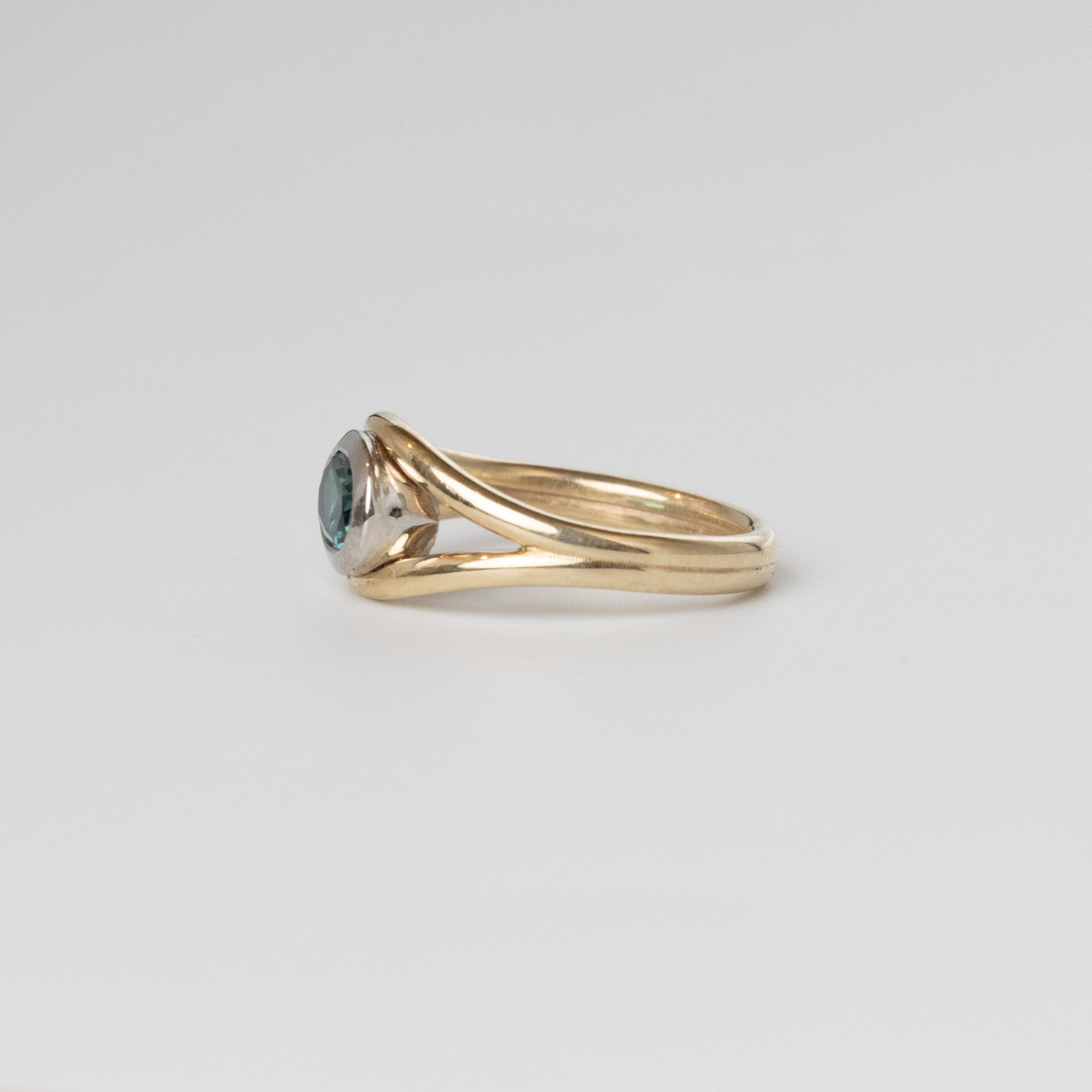 Teal Tourmaline Ring