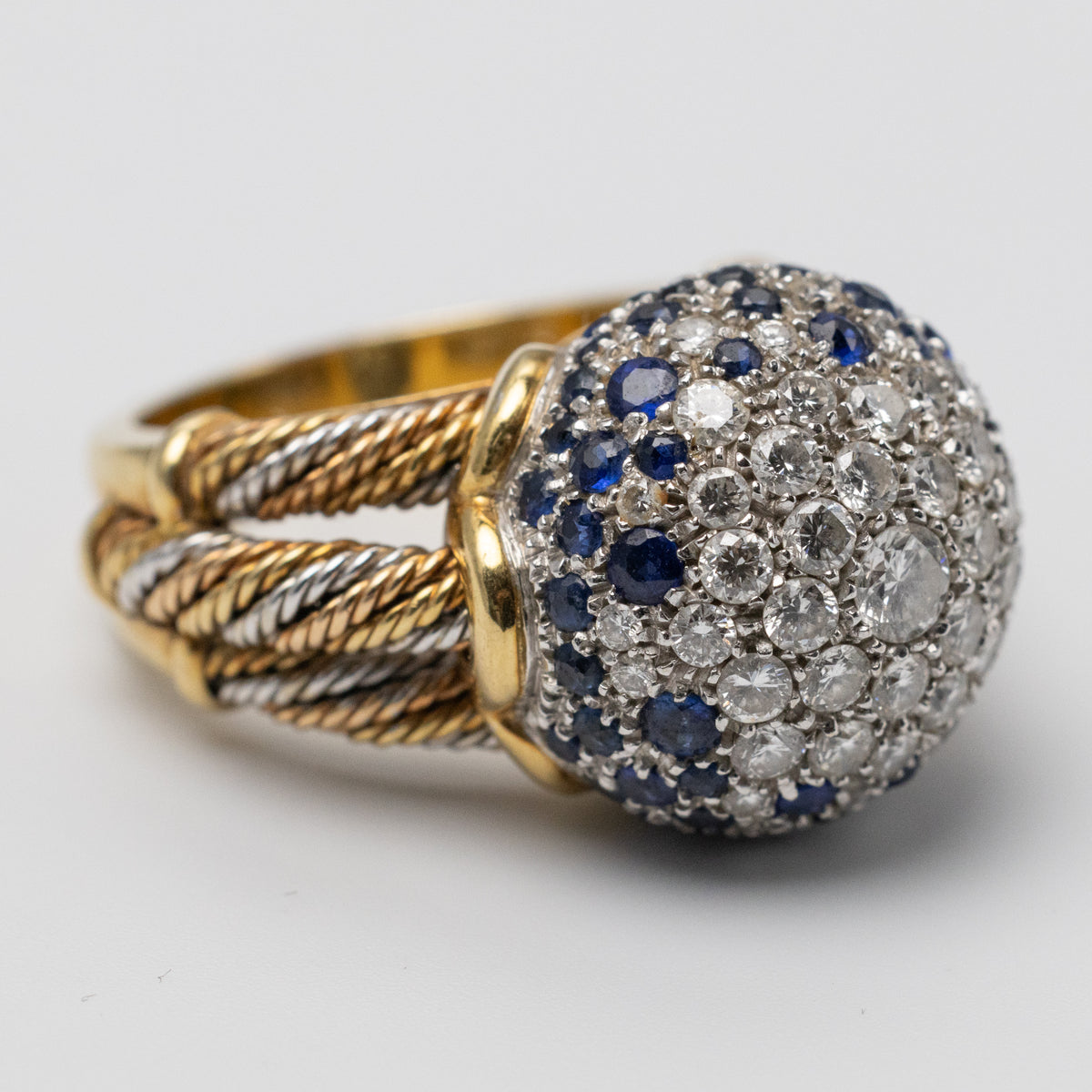 gold sapphire ring left side