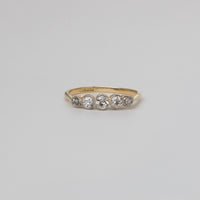 Old-Cut Diamond Bezel Set Diamond Engagement Ring