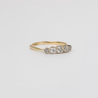 Old-Cut Diamond Bezel Set Diamond Engagement Ring