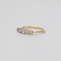 Old-Cut Diamond Bezel Set Diamond Engagement Ring