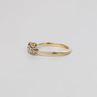 Old-Cut Diamond Bezel Set Diamond Engagement Ring