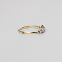 Old-Cut Diamond Bezel Set Diamond Engagement Ring