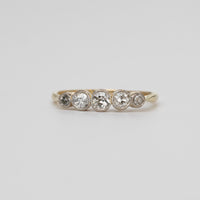 Old-Cut Diamond Bezel Set Diamond Engagement Ring