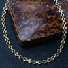 Stunning 18K Yellow Gold Emerald & Diamond Necklace