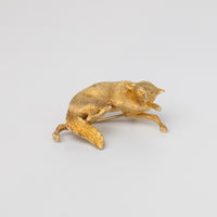 18K Yellow Gold Fox Brooch