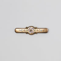 Antique Floral Enamel Brooch