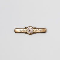 Antique Floral Enamel Brooch
