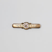 Antique Floral Enamel Brooch