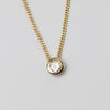 Elegant 9K Bezel Set GSI 0.25ct Diamond Pendant