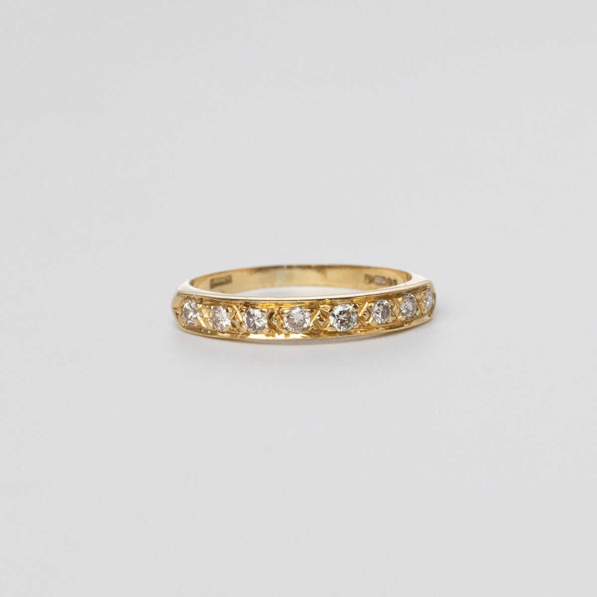 Pavé Set Diamond Half Eternity Ring