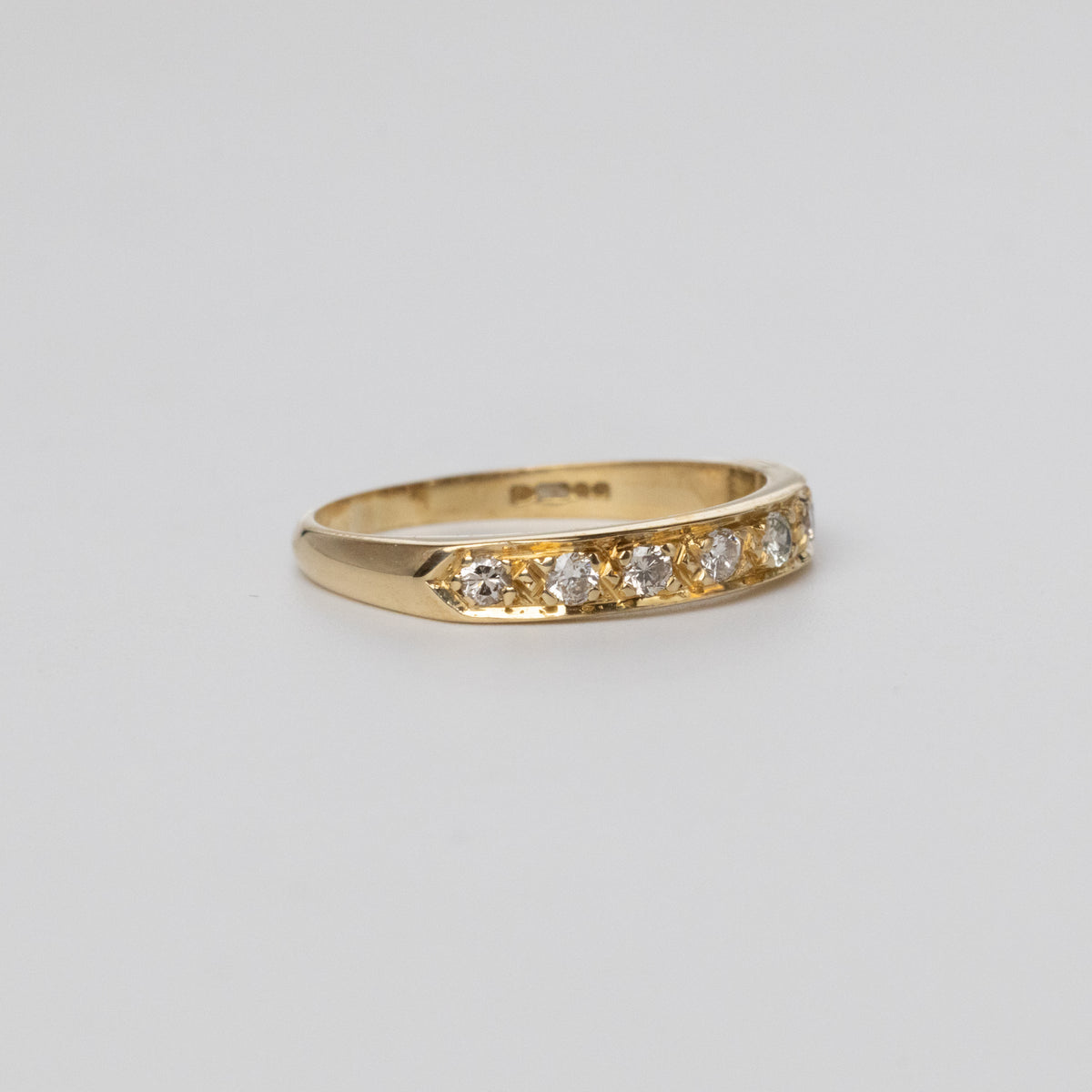 Pavé Set Diamond Half Eternity Ring