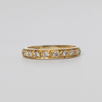 Pavé Set Diamond Half Eternity Ring