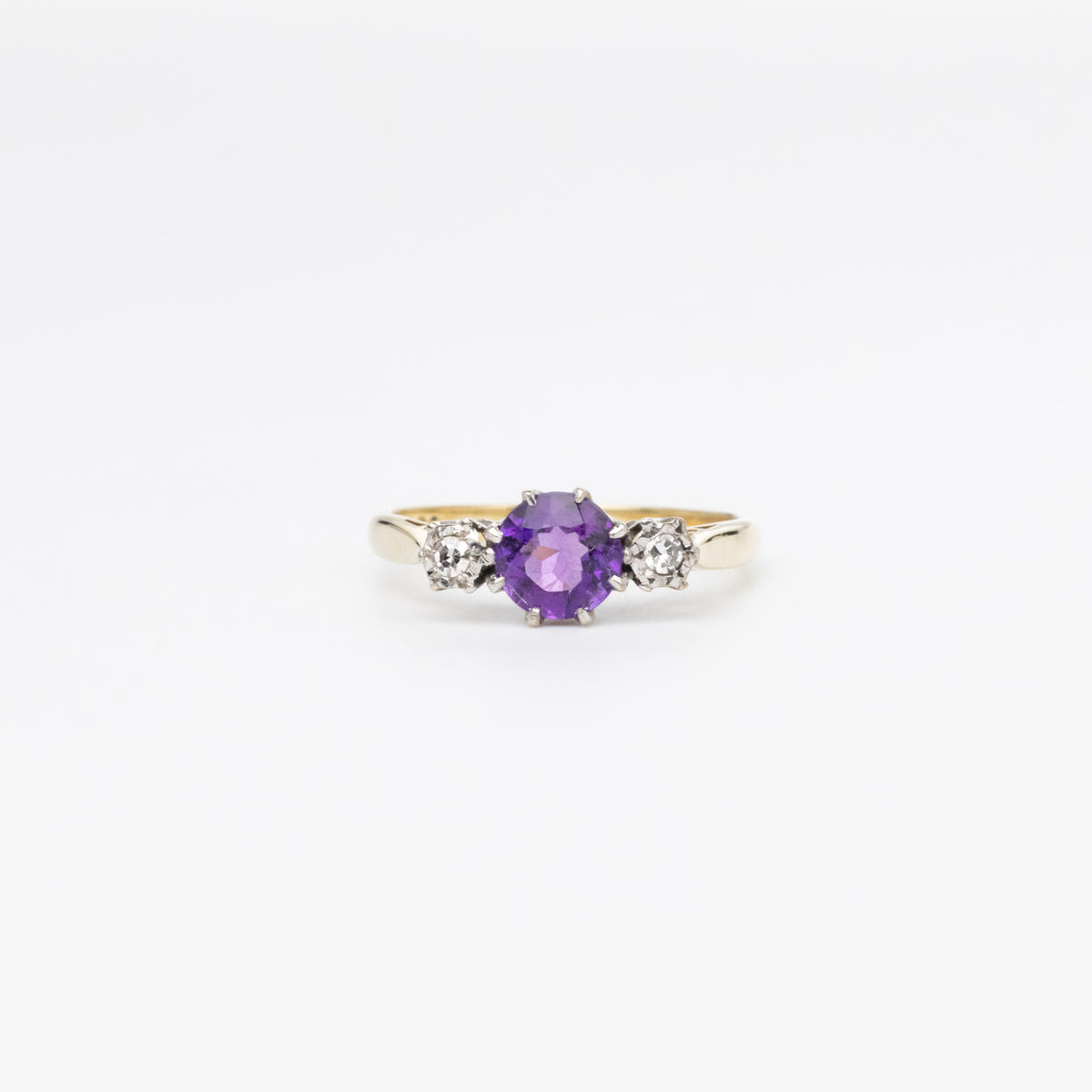 Amethyst And Diamond Ring