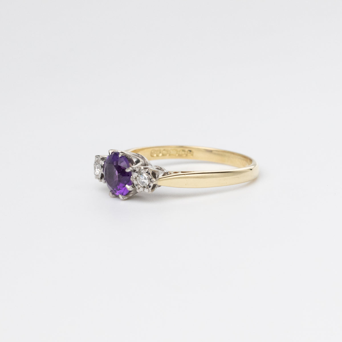 Amethyst And Diamond Ring