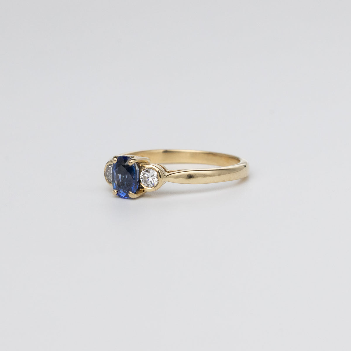 Sapphire And Diamond Trilogy Ring