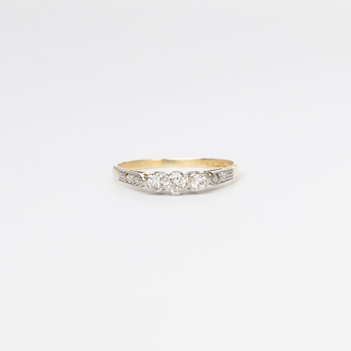 Dainty Trilogy Diamond Ring