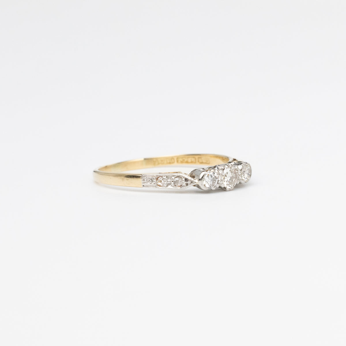 Dainty Trilogy Diamond Ring