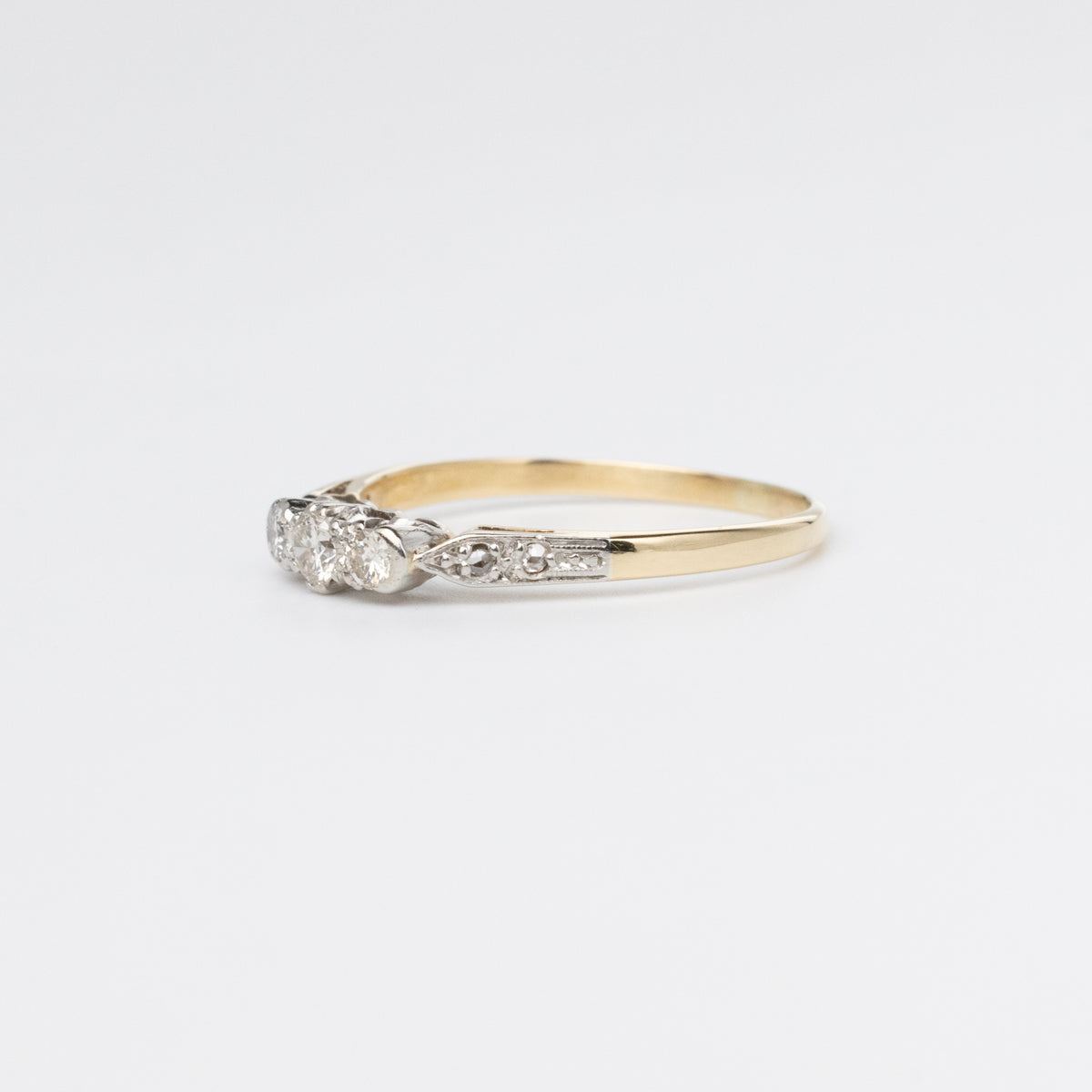 Dainty Trilogy Diamond Ring