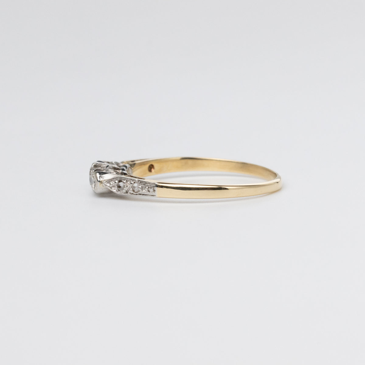 Dainty Trilogy Diamond Ring