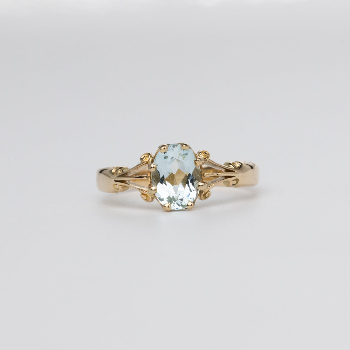 Antique Aquamarine Ring